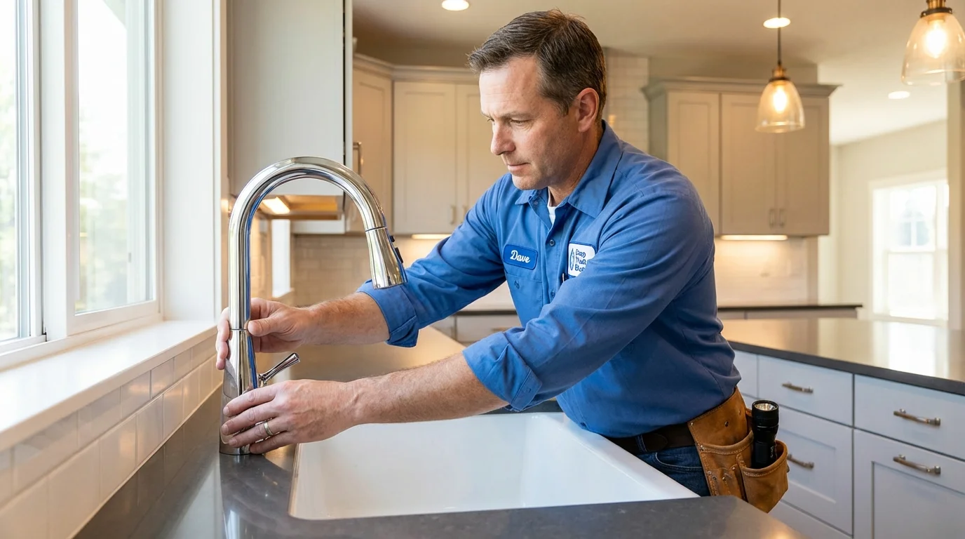 Kitchen faucet installation by Johns Plumbing LLC in Inglewood