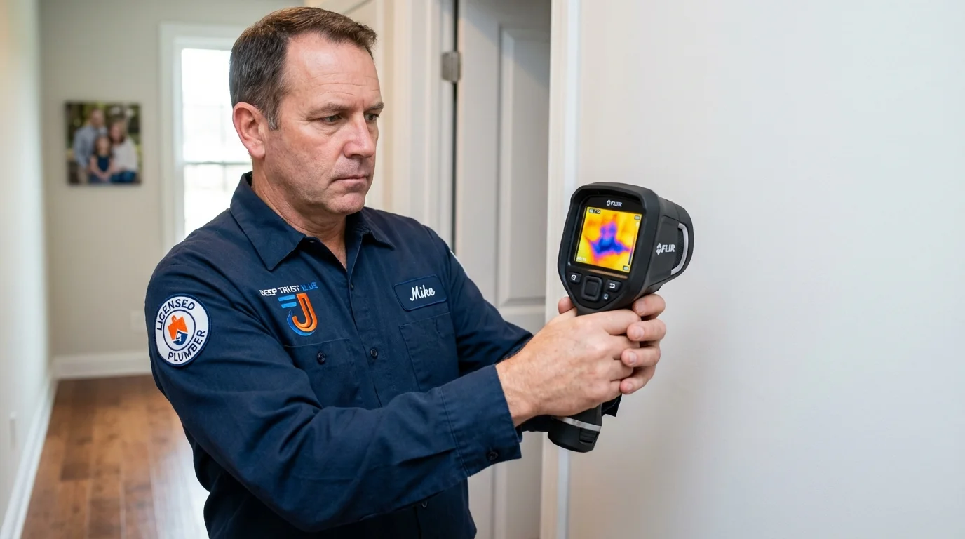 Thermal imaging leak detection by Johns Plumbing LLC in Inglewood